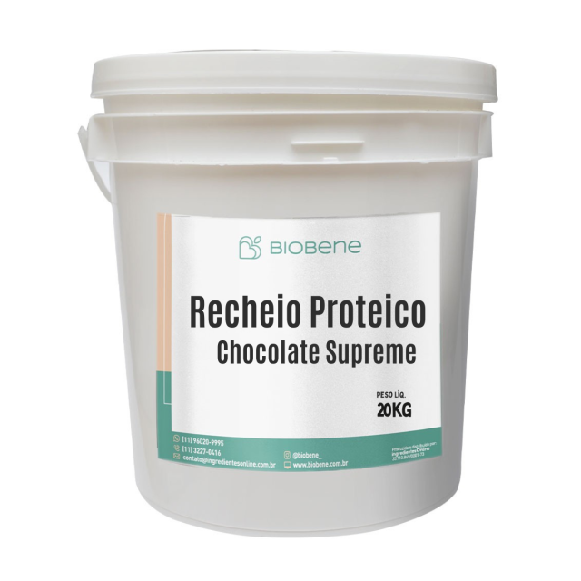 Recheio Proteico Chocolate Supreme 21% Biobene 20 kg
