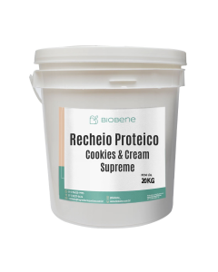 Recheio Proteico Cookie & Cream Supreme 21% Biobene 20 kg